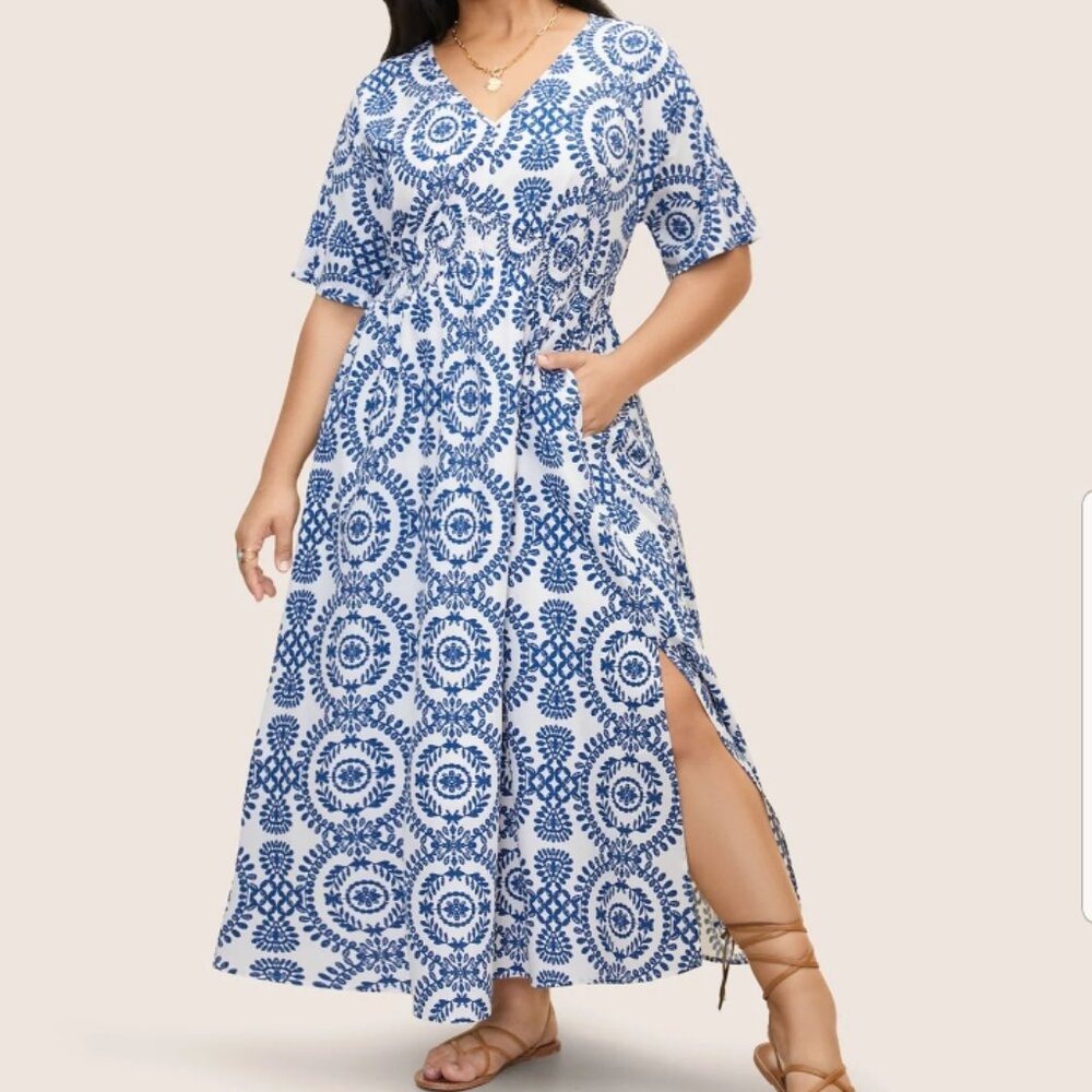 Blue maxi dress